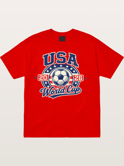 USA World Cup 2026 Retro Badge Cotton T-shirt