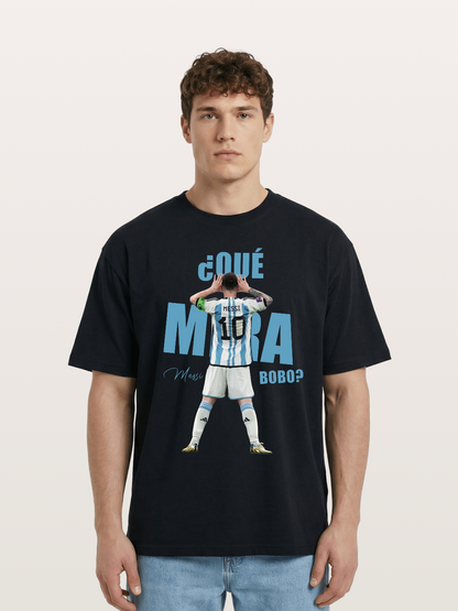 Messi ?Qu¡§| Mir¡§¡é Bobo Argentin Cotton T-shirt