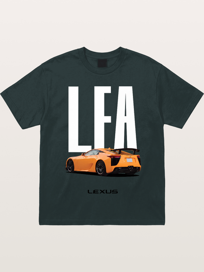 Orange Lexus LFA Rear Print Gildan T-shirt