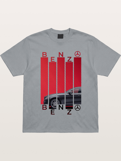 Benz Barcode Style Print Gildan T-shirt