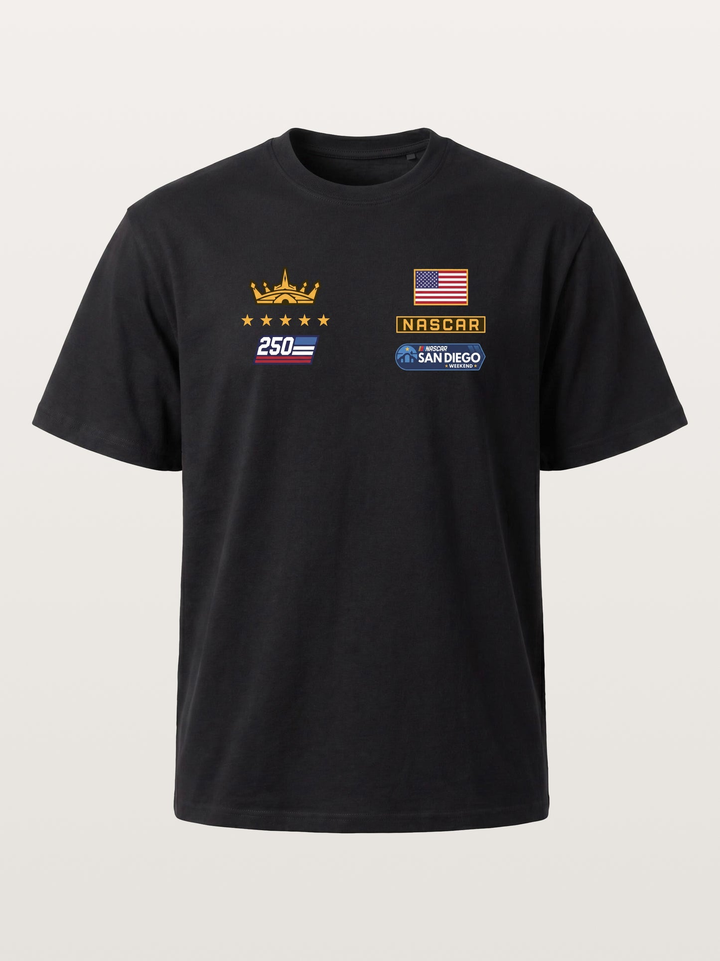 San Diego NASCAR 250th Crown Mark Cotton T-shirt