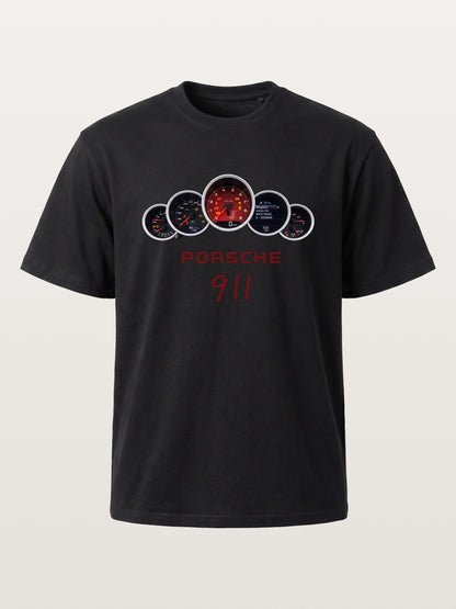 Five Piece Porsche 911 Gauge Cluster Cotton T-shirt