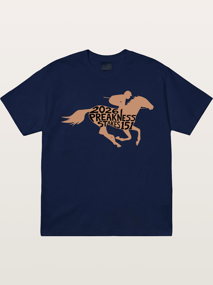 Preakness Stakes 151 Horse Silhouette Gildan T-shirt