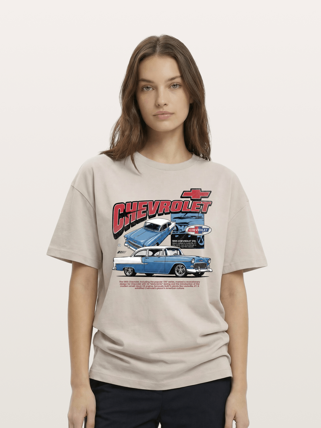 1955 Chevy 210 Custom Art Print Cotton T-shirt