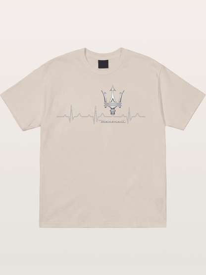 Maserati Heartbeat Emblem Cotton T-shirt