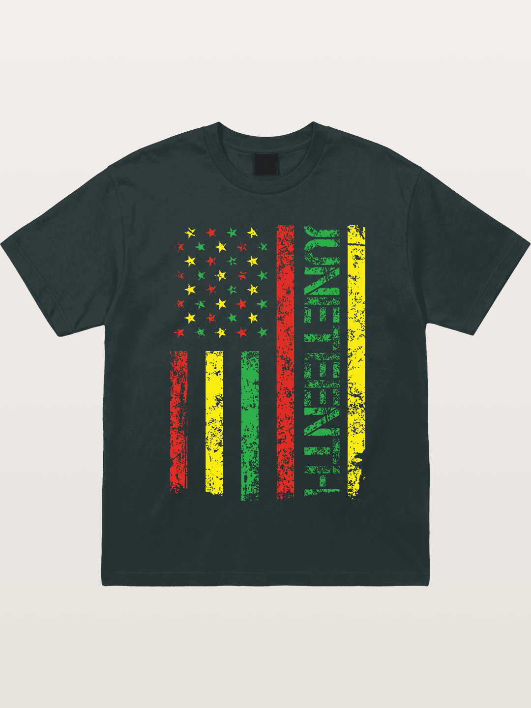 Juneteenth Stars and Stripes Design Gildan T-shirt