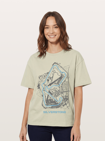 Silverstone F1 Circuit Map Cotton T-shirt