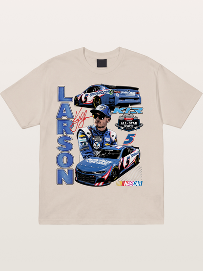 Larson All-Star Race Driver Collage Cotton T-shirt