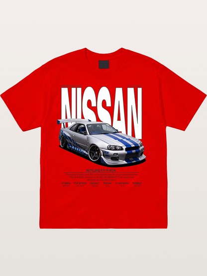 Nissan Skyline GT-R R34 Poster Cotton T-shirt