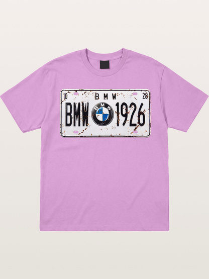 Vintage BMW License Plate Decor Gildan T-shirt