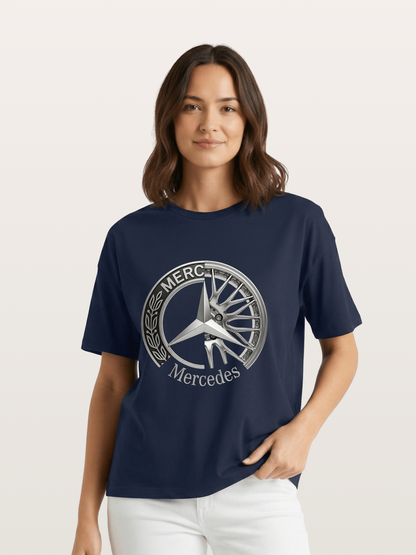 Mercedes Benz Wheel Emblem Art Gildan T-shirt