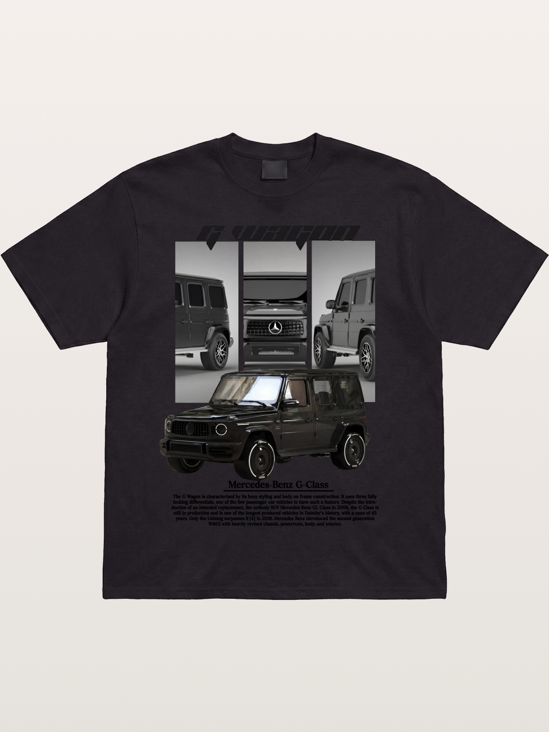 Mercedes G-Wagon Multi Angle View Cotton T-shirt