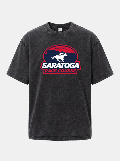 Saratoga Race Course Shield Crest Washed T-shirt