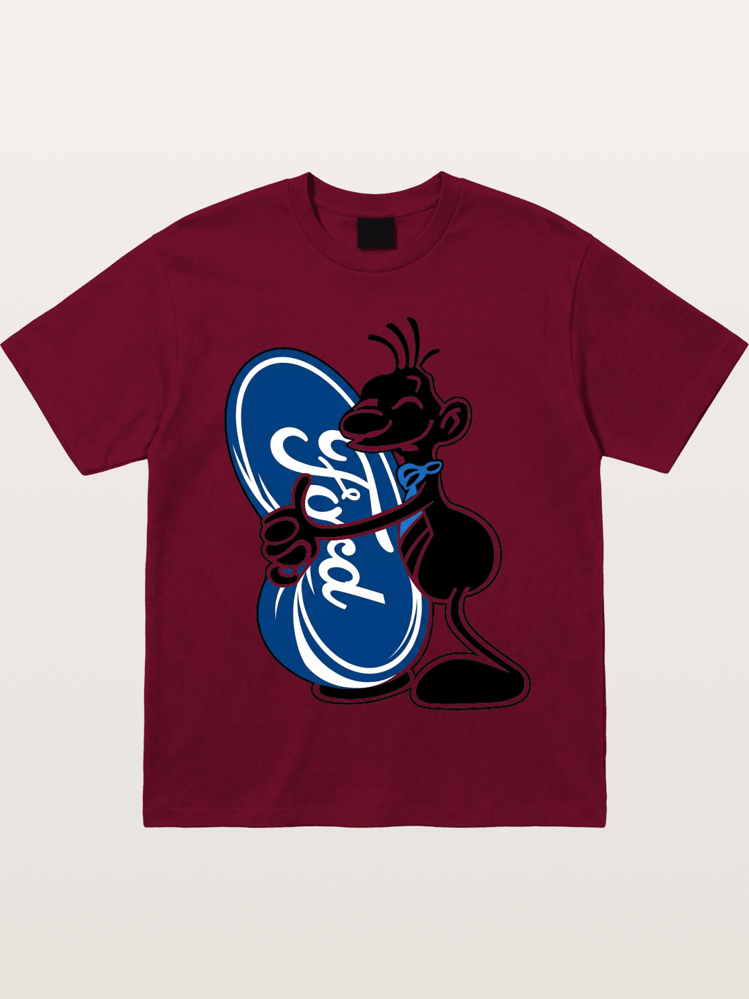 Cartoon Hugging Ford Logo Gildan T-shirt