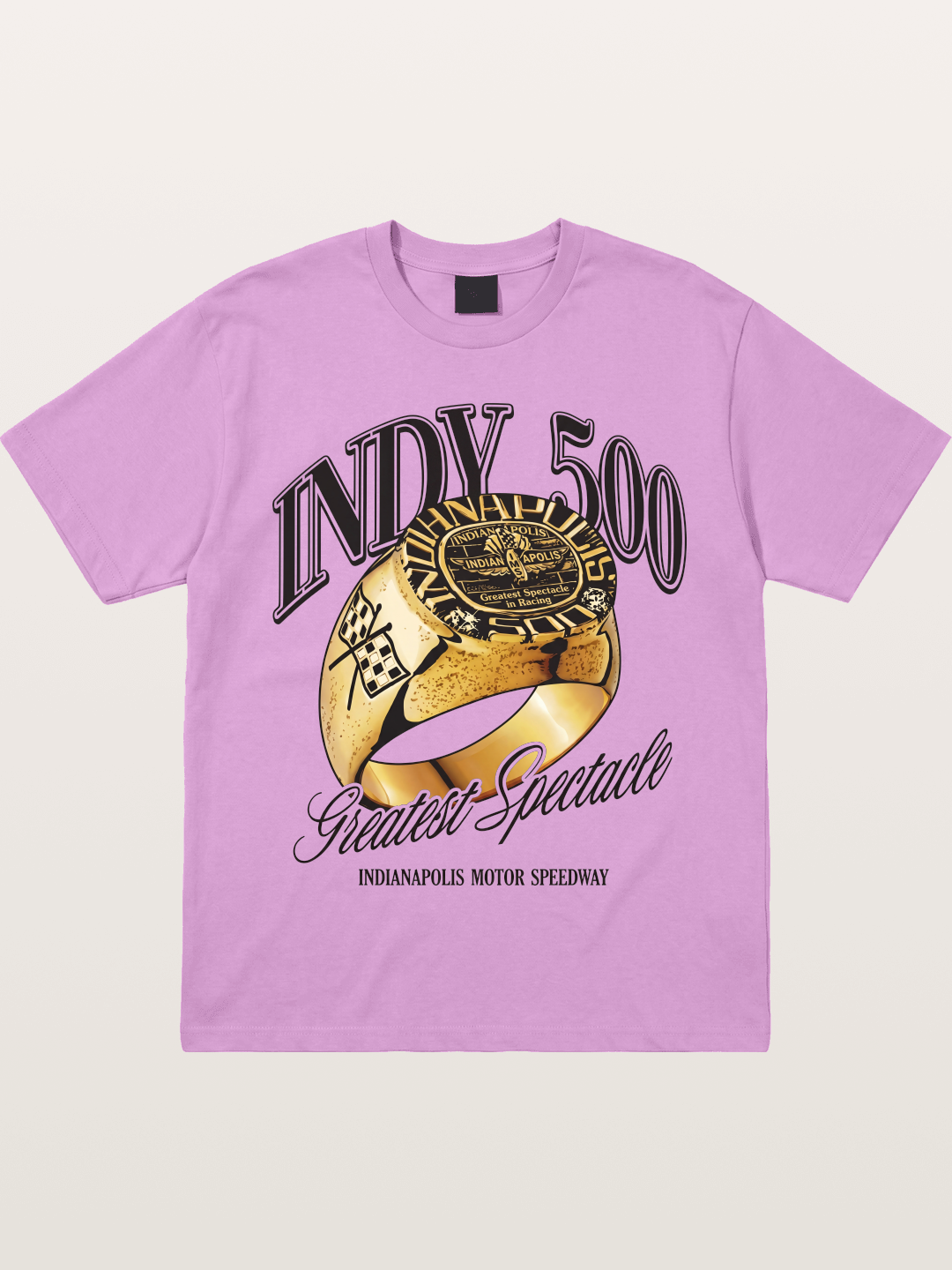 Indy 500 Gold Championship Ring Gildan T-shirt