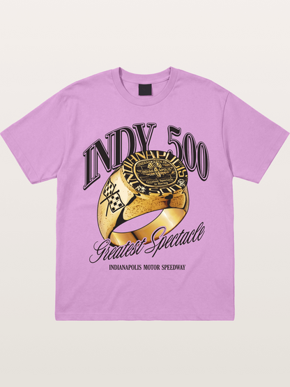 Indy 500 Gold Championship Ring Gildan T-shirt