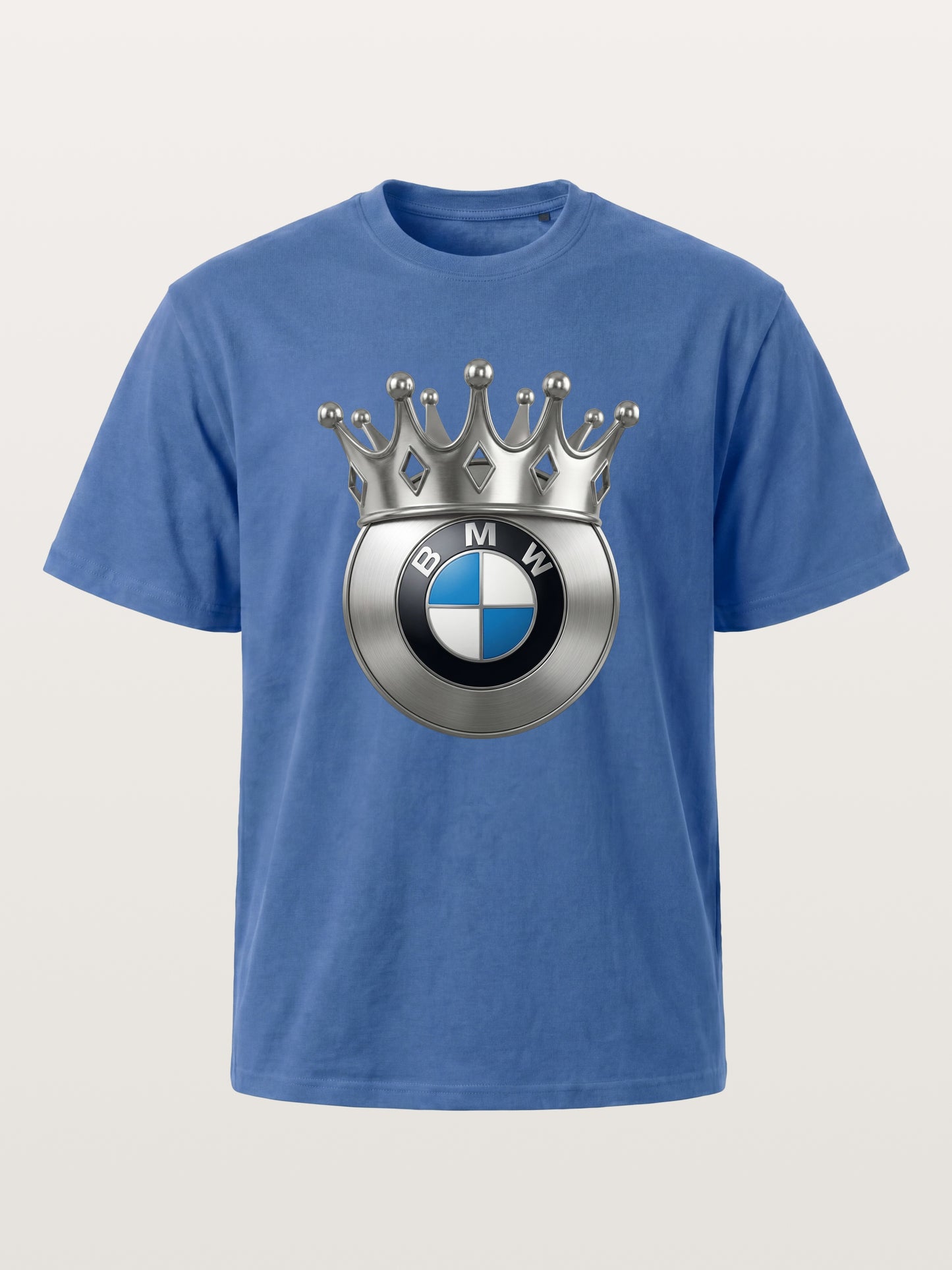 Crowned BMW Logo Metal Art Gildan T-shirt