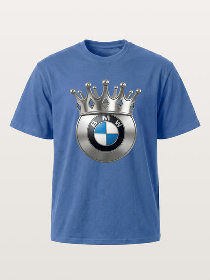 Crowned BMW Logo Metal Art Gildan T-shirt