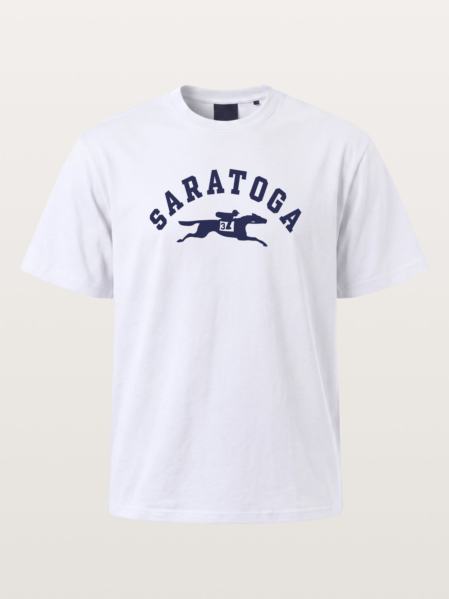 Saratoga Navy Horse Racing Mark Gildan T-shirt