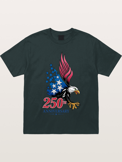 250th Anniversary Eagle Print Gildan T-shirt