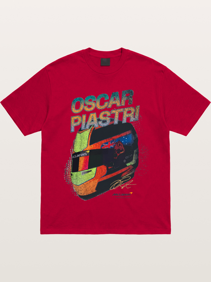 Oscar Piastri McLaren Helmet Gildan T-shirt
