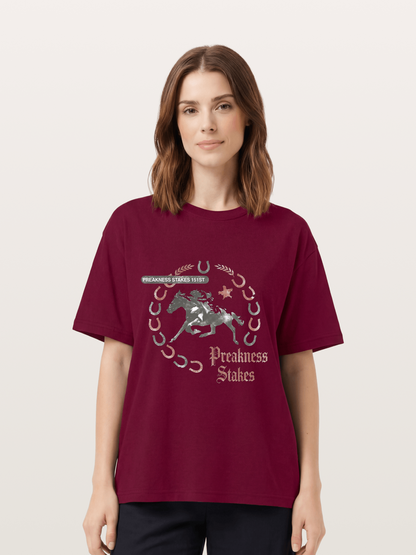 Preakness Stakes Horseshoe Art Gildan T-shirt