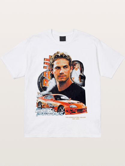 Orange Supra Fast & Furious Cotton T-shirt
