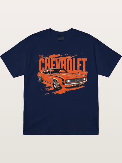 Orange Classic American Car Gildan T-shirt