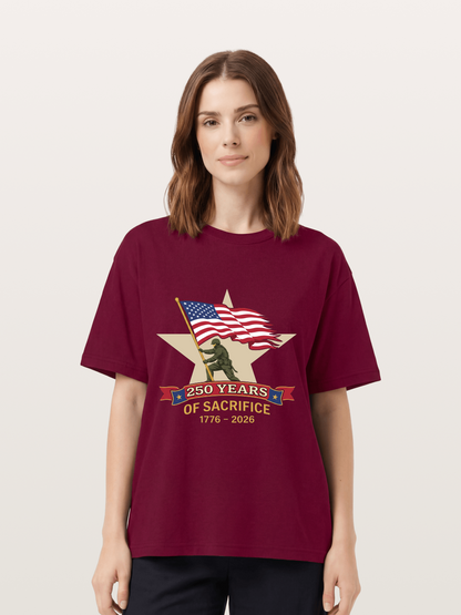 250 Years of Sacrifice Soldier Flag Gildan T-shirt