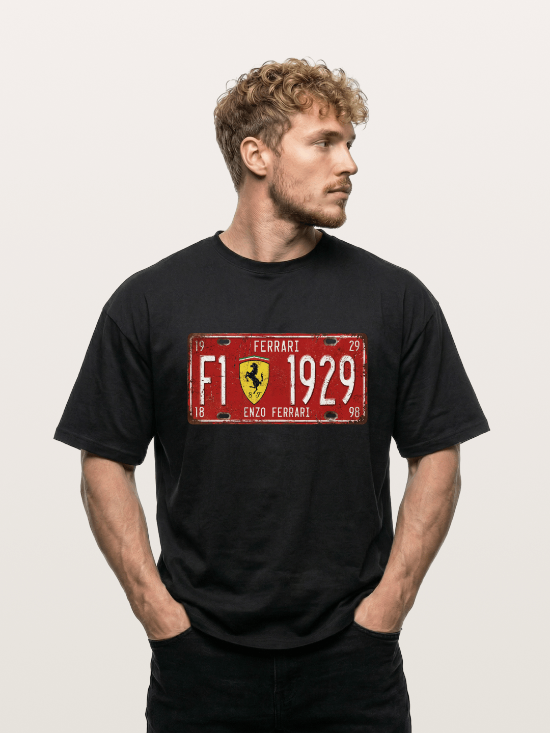 license plate Gildan T-shirt