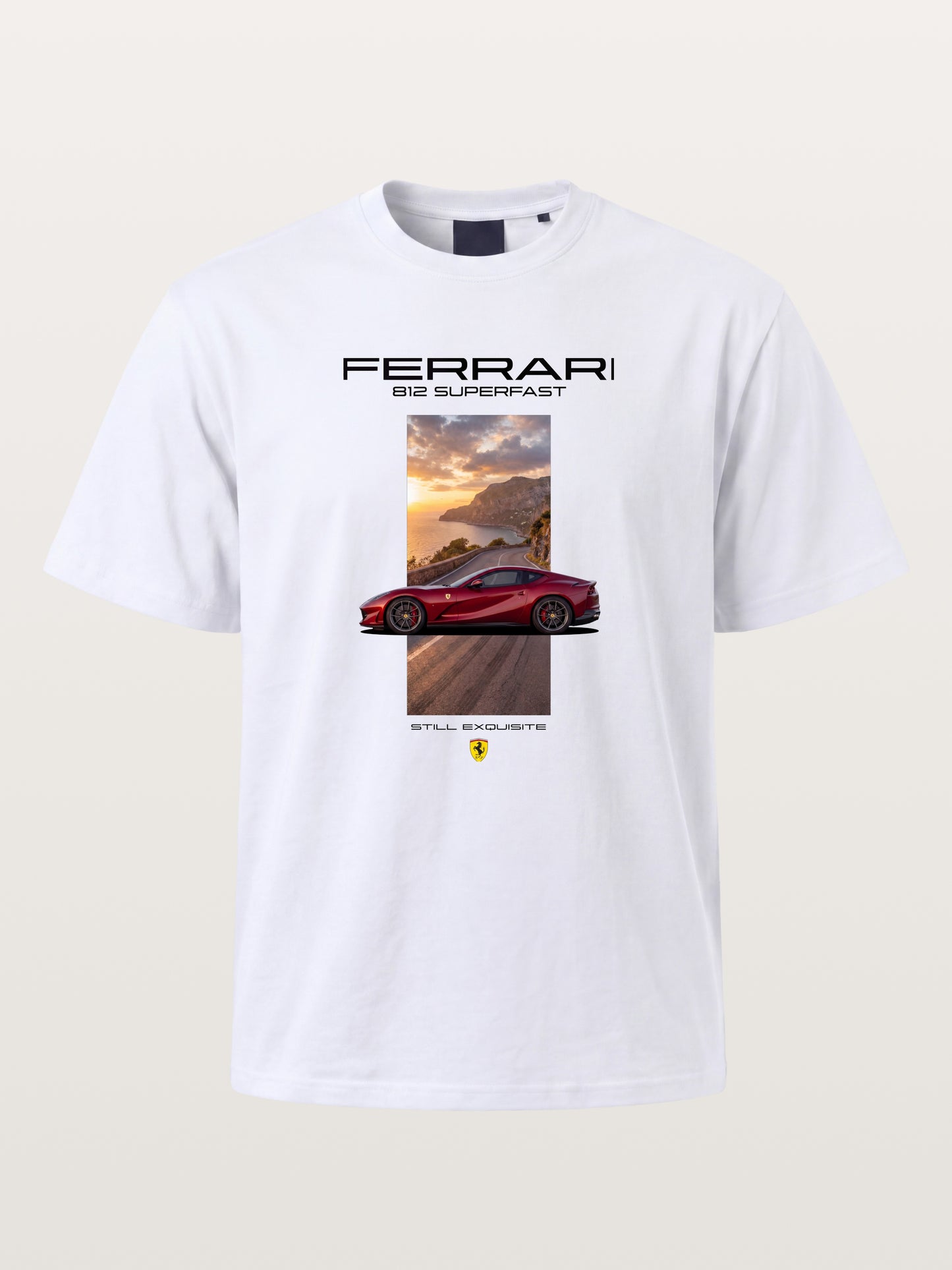 Ferrari 812 Tuscan Road Print Gildan T-shirt