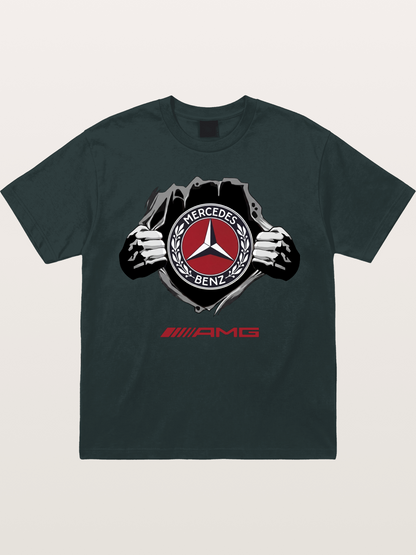 Benz Star Tear Graphic Gildan T-shirt