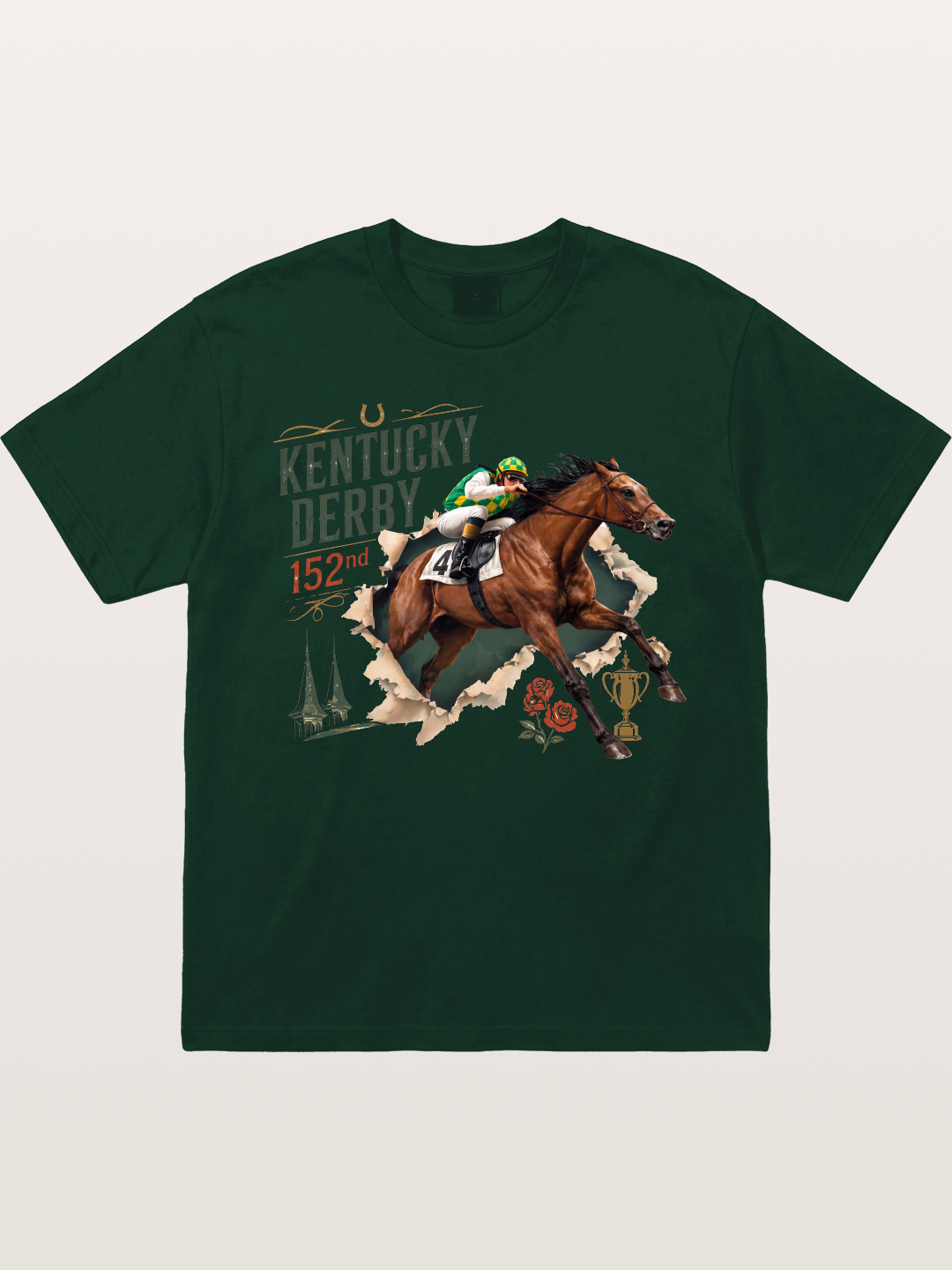 Kentucky Derby 152nd Horse & Roses Gildan T-shirt