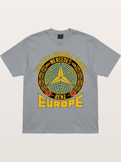 European Fashion Mercedes Print Gildan T-shirt
