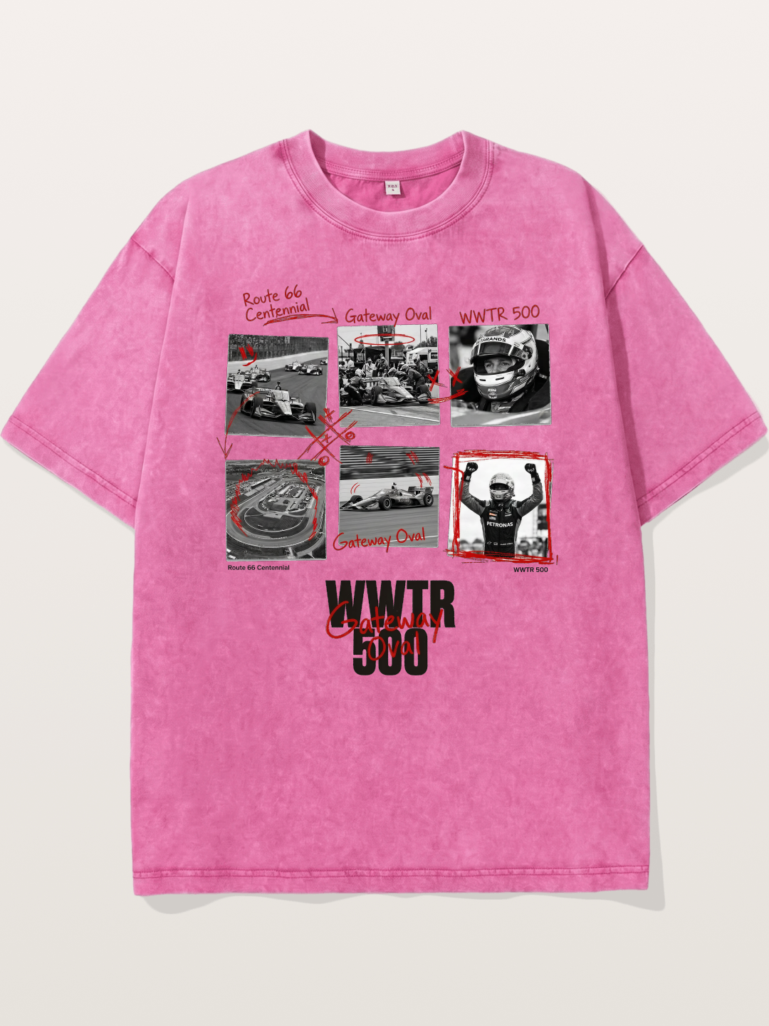 Scrapbook WWTR500 Race Print Washed T-shirt
