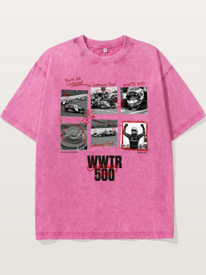 Scrapbook WWTR500 Race Print Washed T-shirt
