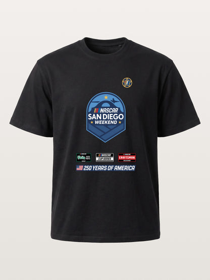 San Diego NASCAR Shield Crest Cotton T-shirt