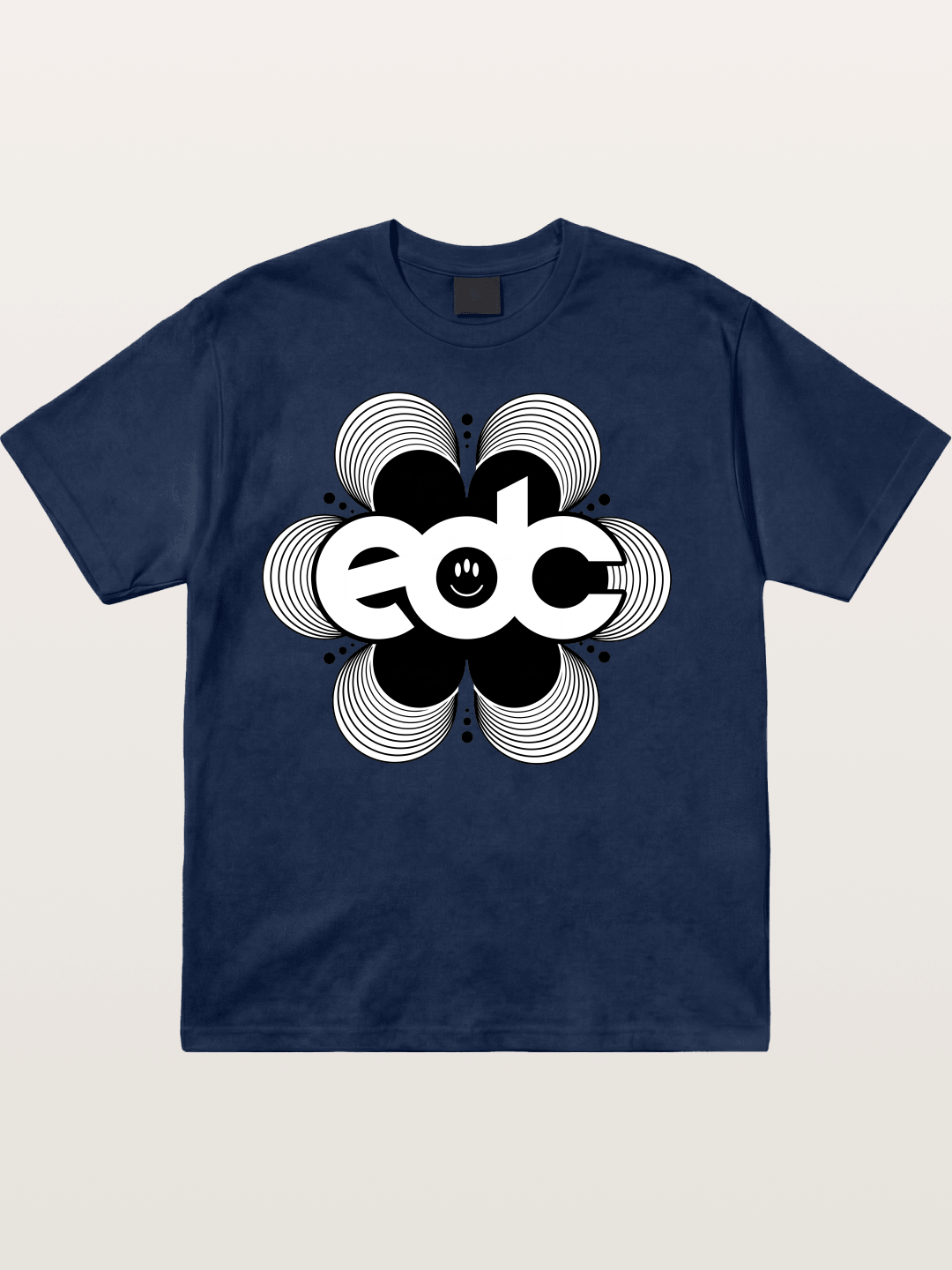 EDC Wavy Daisy Logo Design Cotton T-shirt