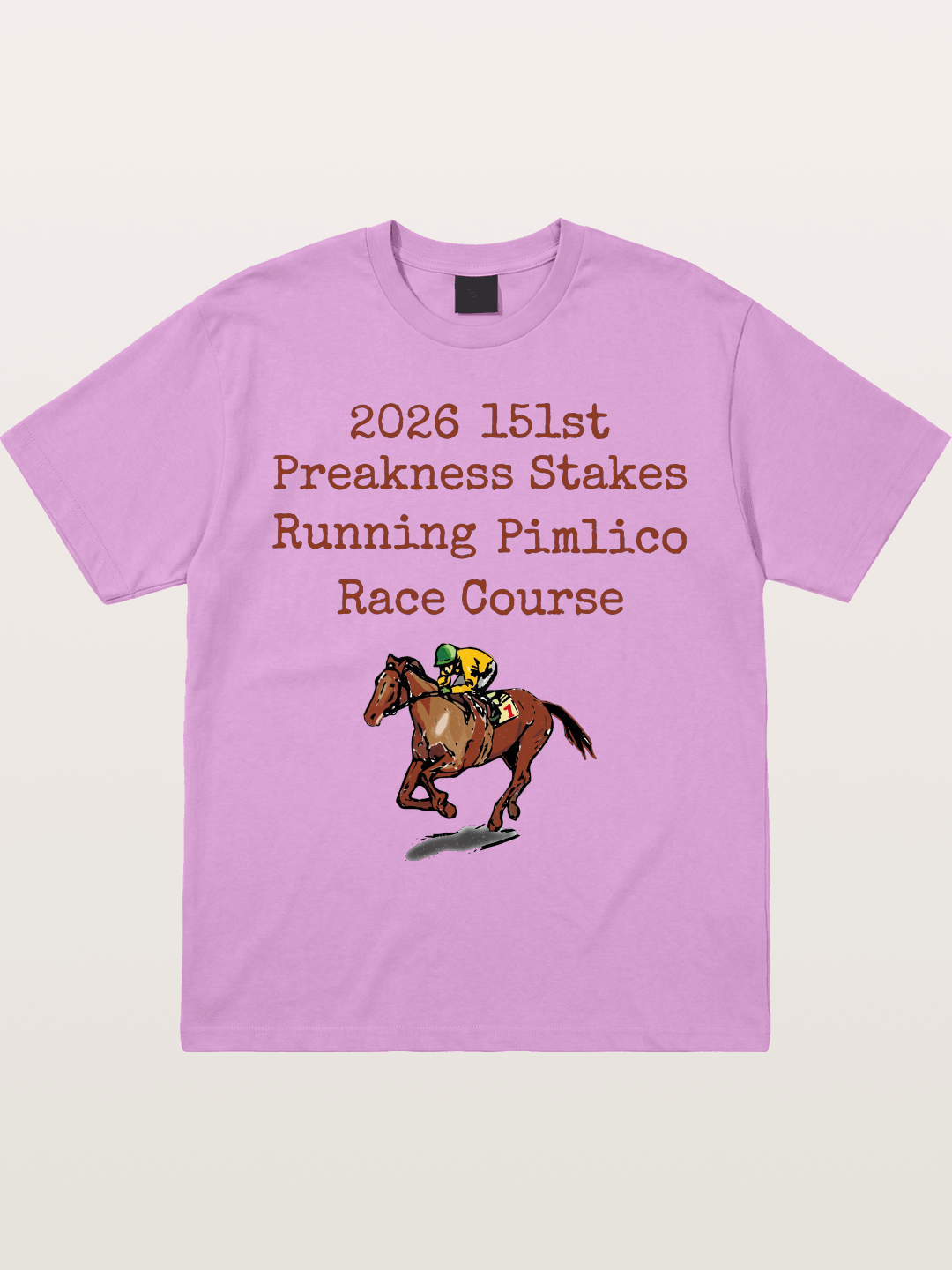 151st Preakness Yellow Silks Horse Gildan T-shirt
