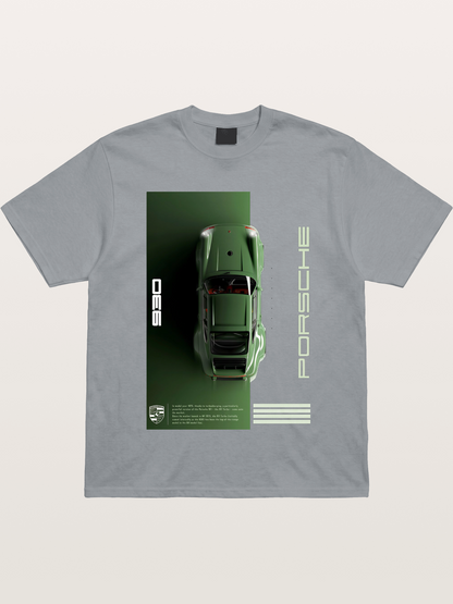 930 Porsche Green Top View Gildan T-shirt