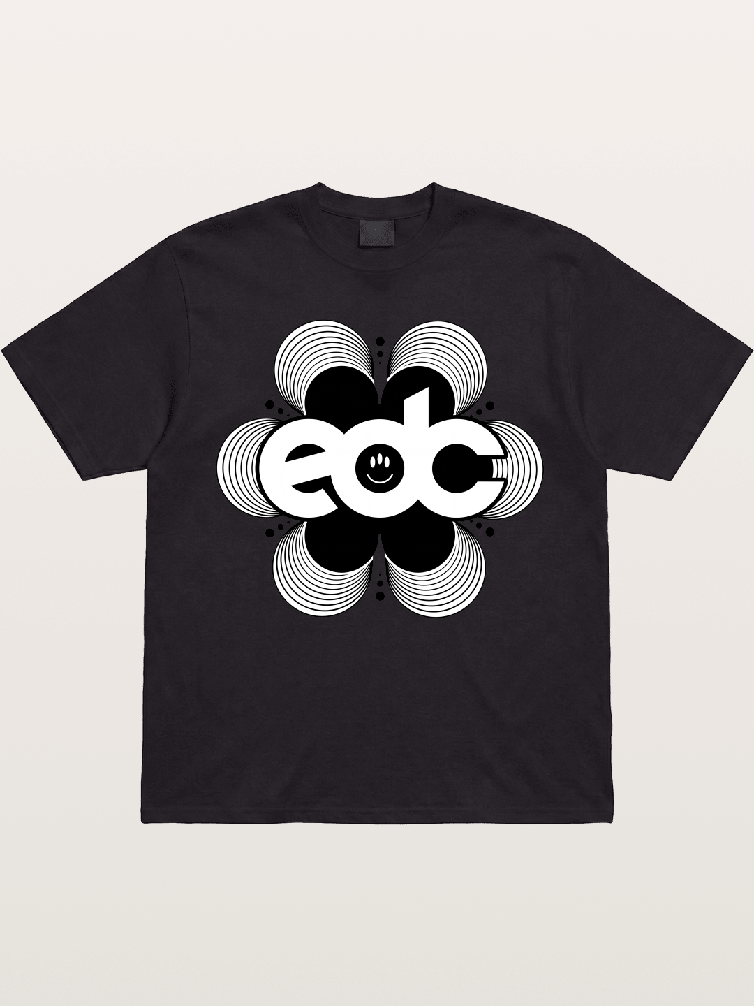 EDC Wavy Daisy Logo Design Gildan T-shirt