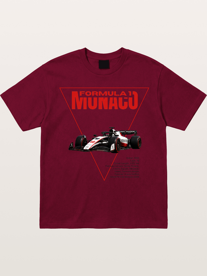 Red Triangle F1 Monaco Artwork Gildan T-shirt