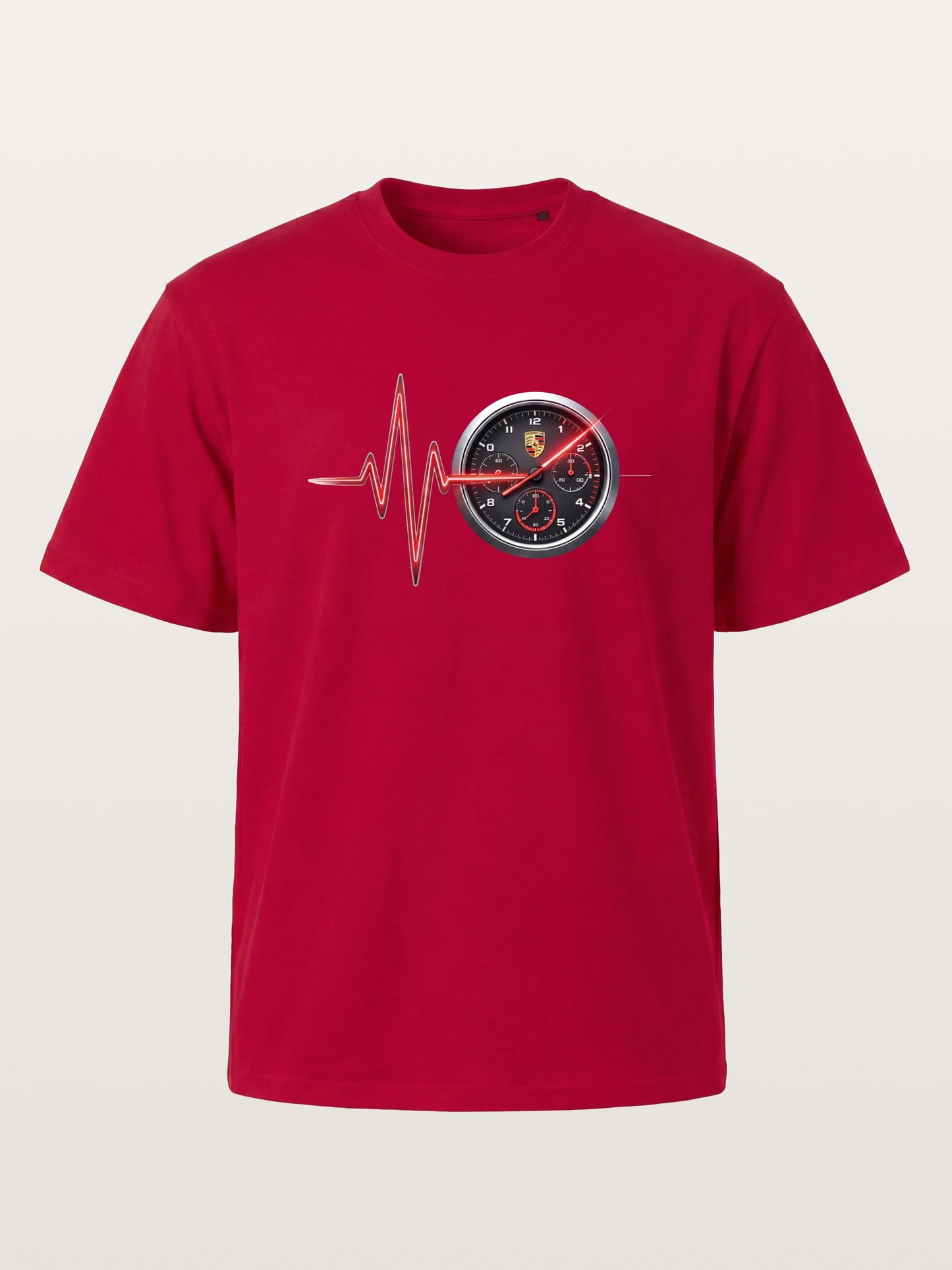 Heartbeat Line Porsche Dash Gauge Gildan T-shirt