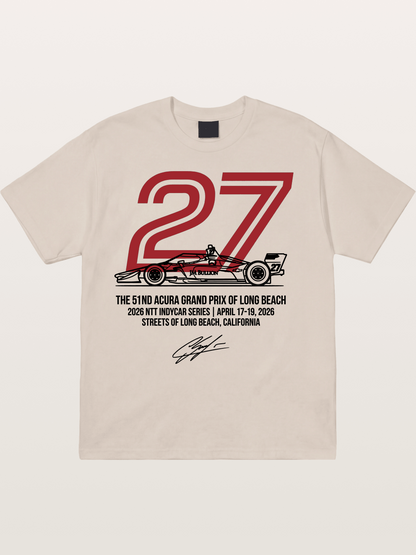 Kirkwood #27 IndyCar Legend Cotton T-shirt