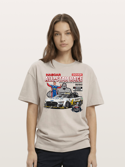 Kevin Harvick #4 Dover All-Star Win Cotton T-shirt