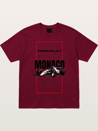 Monaco F1 Minimal Typography Gildan T-shirt