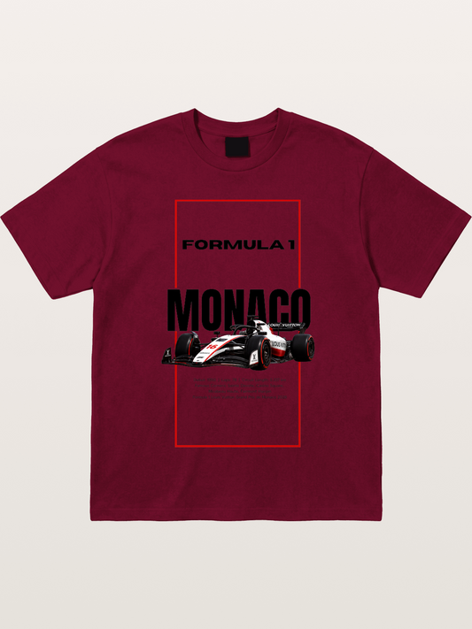 Monaco F1 Minimal Typography Gildan T-shirt