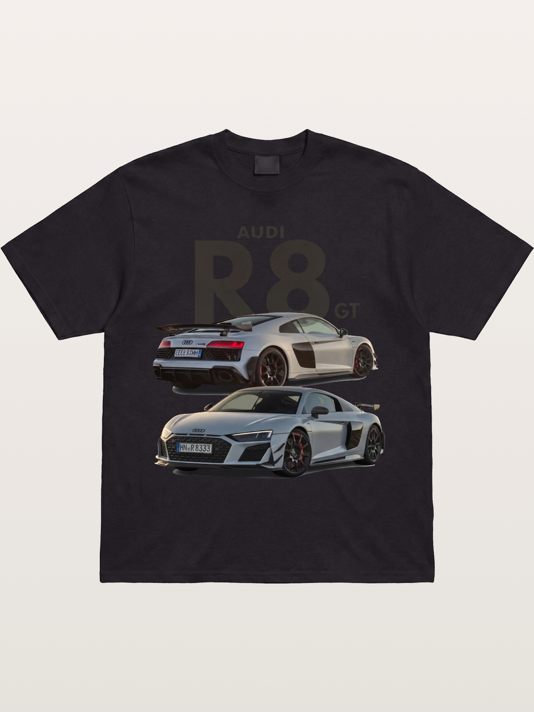 Audi R8 GT Front Rear View Gildan T-shirt