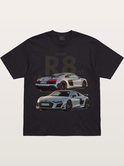 Audi R8 GT Front Rear View Gildan T-shirt