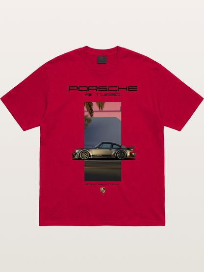 911 Turbo Retro Palm Print Gildan T-shirt